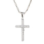 Large Cross Necklace with 4mm Bullet Chain 24" - SCP-773