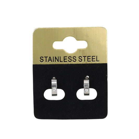 1-Stone Hoop Earring - SE-06