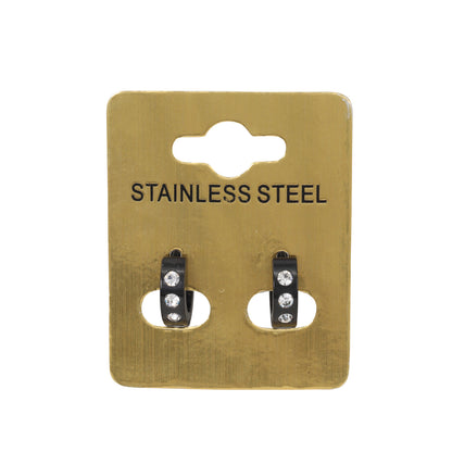 3-Stone Hoop Earring - SE-08