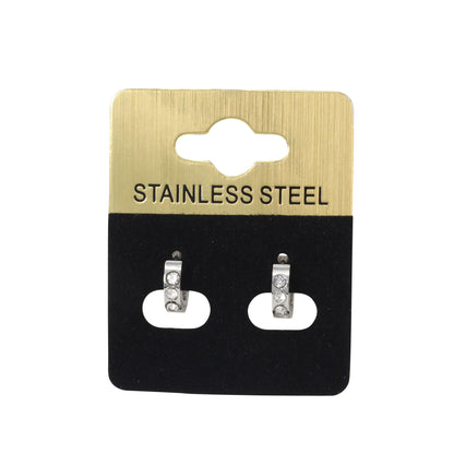 3-Stone Hoop Earring - SE-11