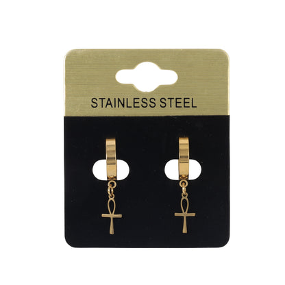 Ankh Plain Hoop Earring - SE-53