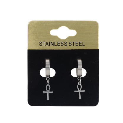 Ankh Plain Hoop Earring - SE-53