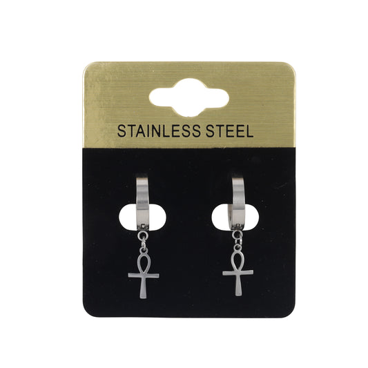 Ankh Plain Hoop Earring - SE-53