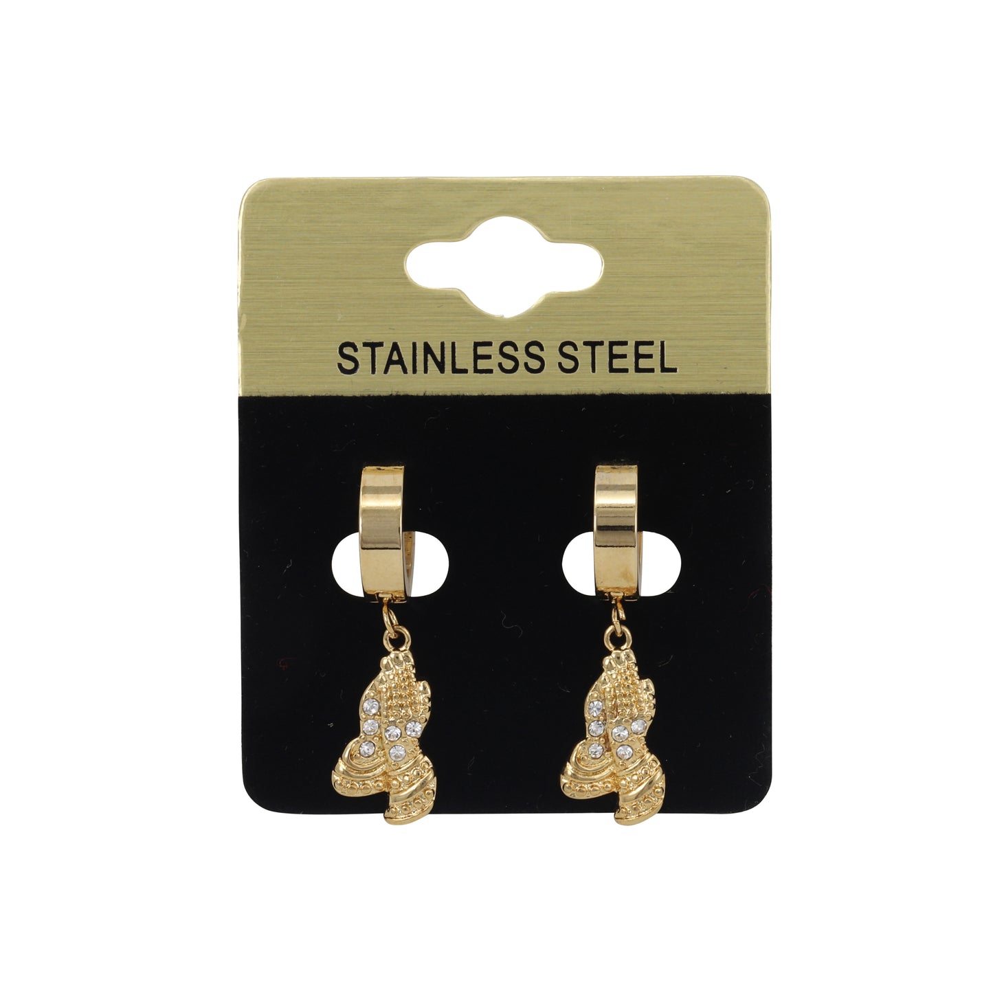 Hanging Pray Hand Earring - SE-603