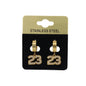 Hanging Number 23 Earring - SE-606