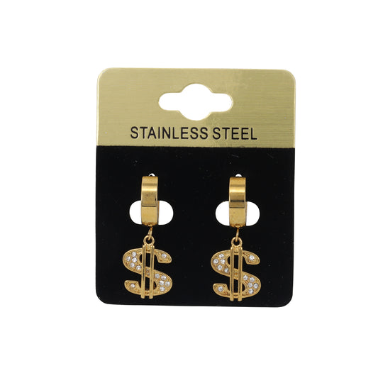 Hanging Dollar Sign Earring - SE-607