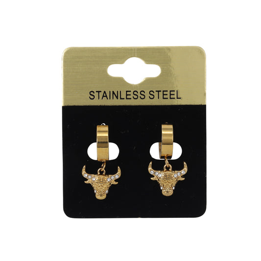 Hanging Bulls Head Earring - SE-609