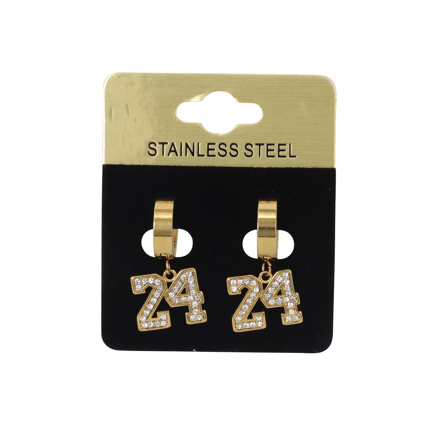 Hanging Number 24 Earring - SE-611
