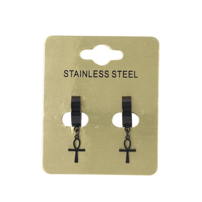 Ankh Plain Hoop Earring - SE-63