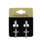 Iced Dangling Cross Earring - SE-701