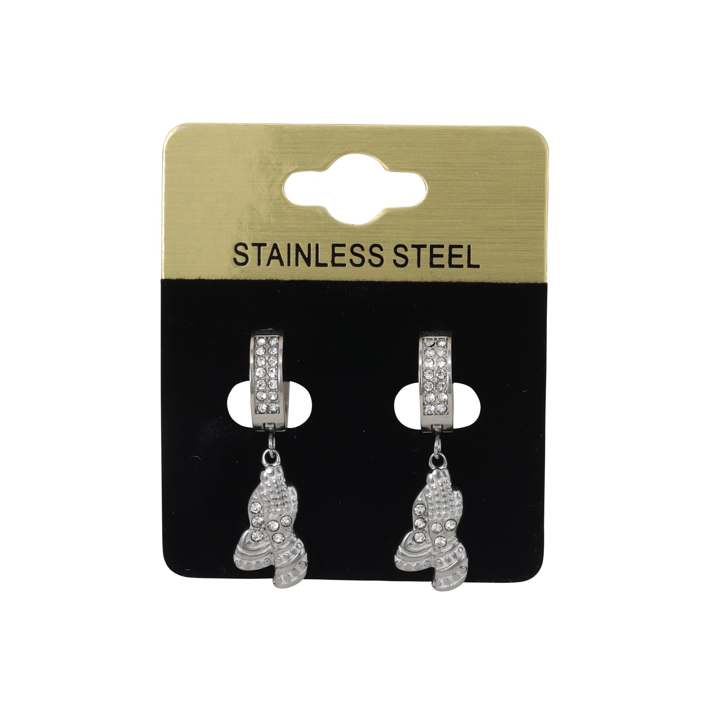 Hanging Pray Hand Earring - SE-703