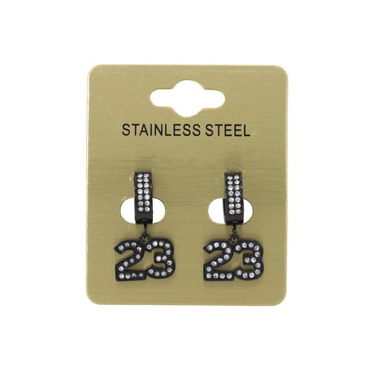Hanging Number 23 Earring - SE-706