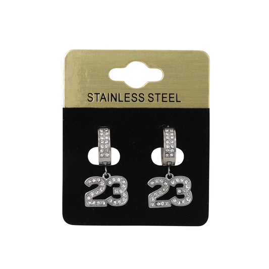 Hanging Number 23 Earring - SE-706