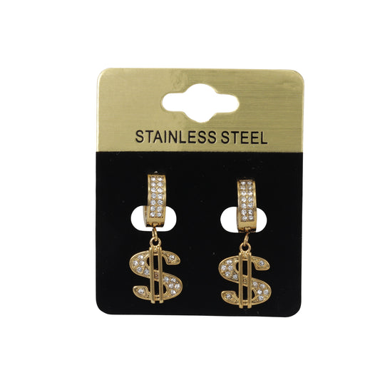 Hanging Dollar Sign Earring - SE-707