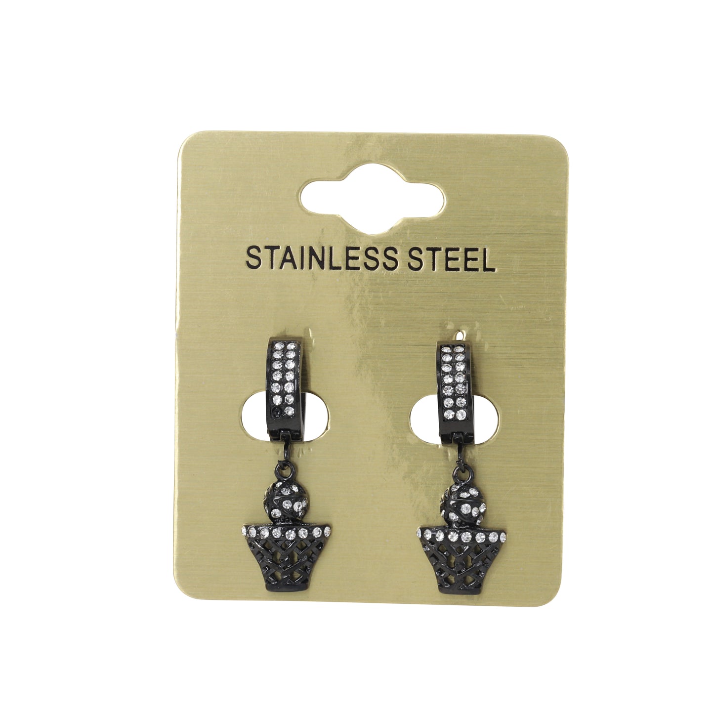 Hanging Bball Hoop Earring - SE-708