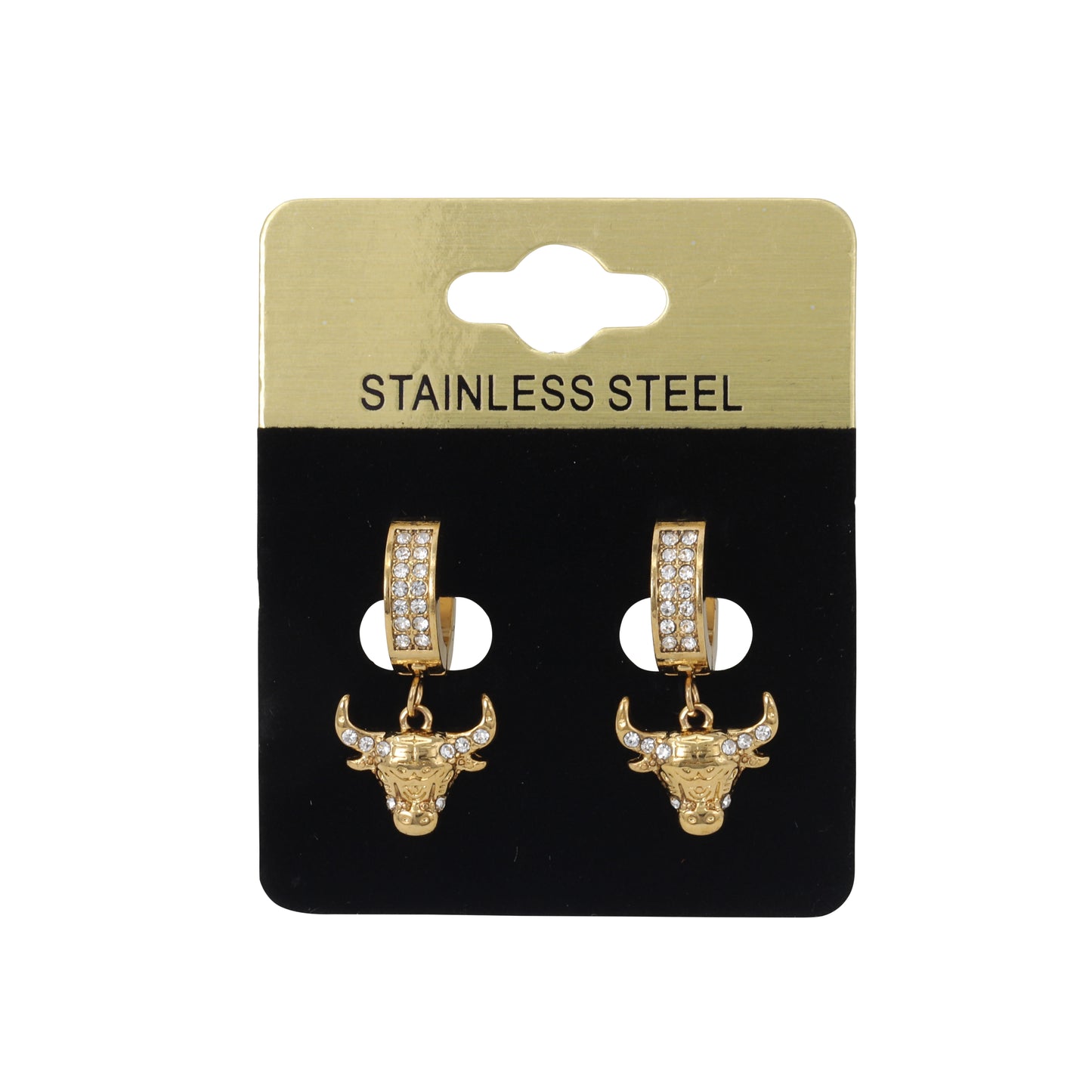 Hanging Bulls Head Earring - SE-709