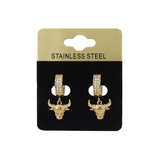 Hanging Bulls Head Earring - SE-709