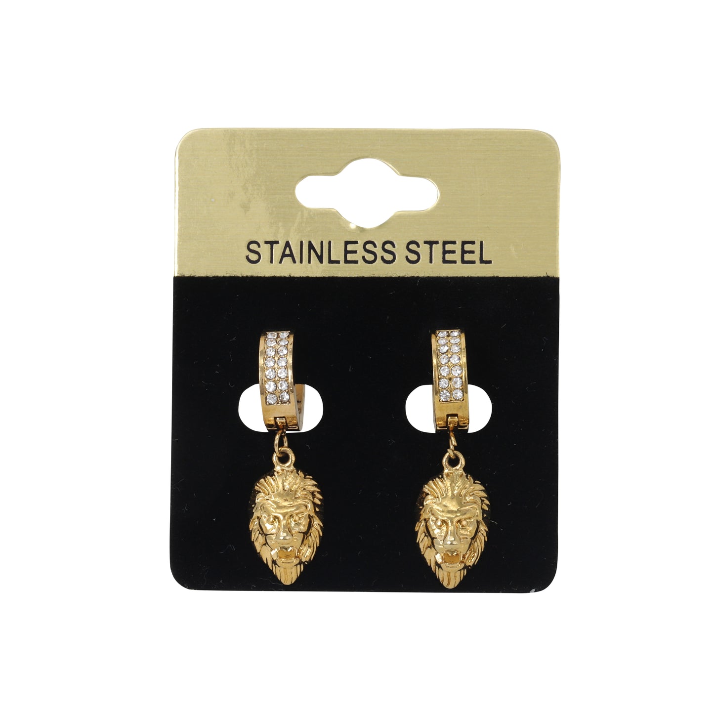 Hanging Lion Head Earring - SE-710