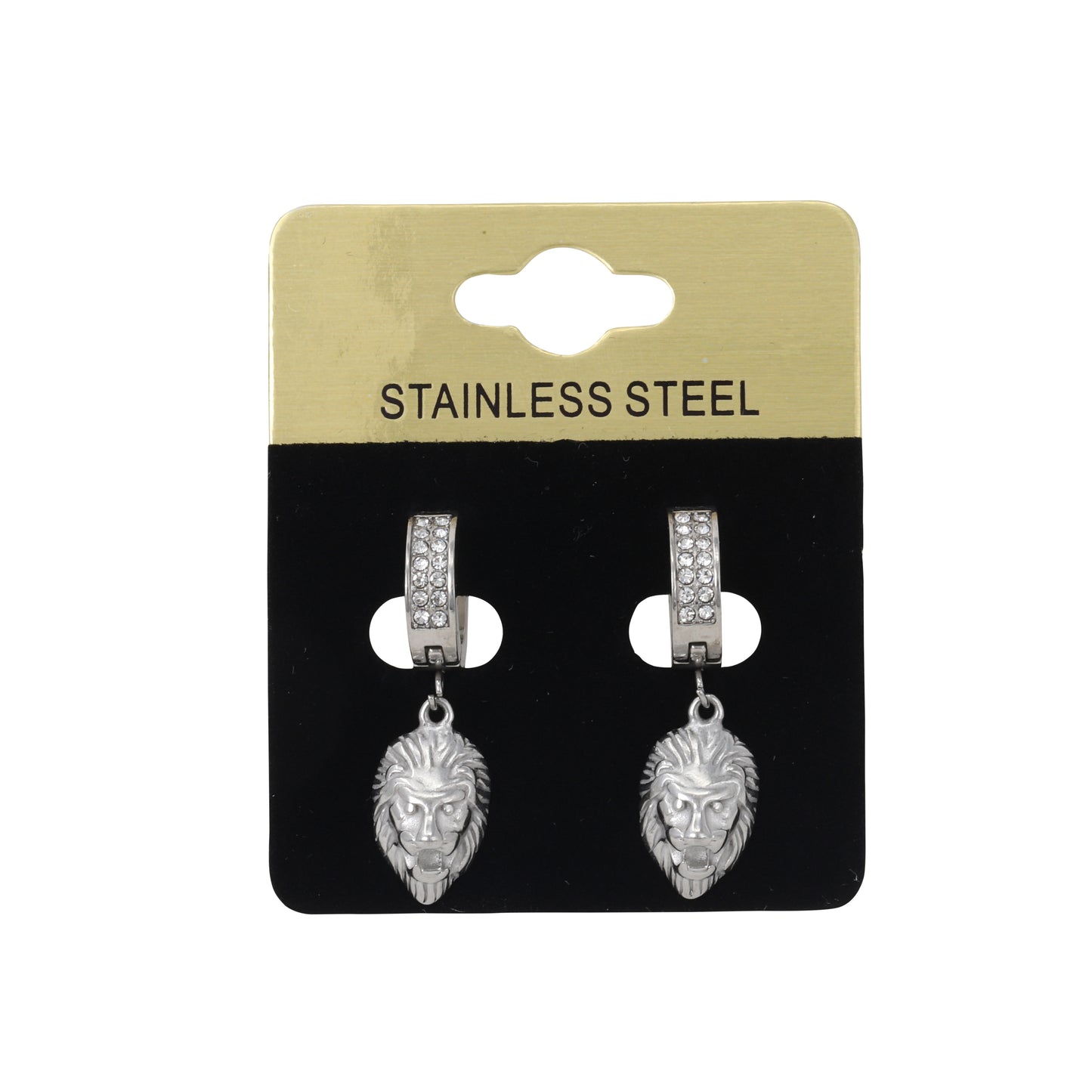 Hanging Lion Head Earring - SE-710