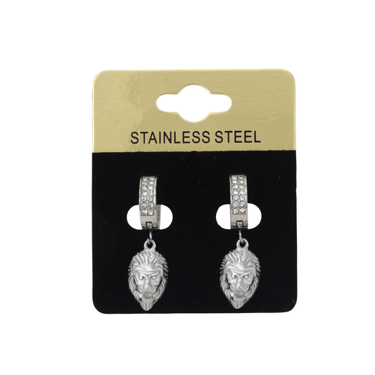 Hanging Lion Head Earring - SE-710