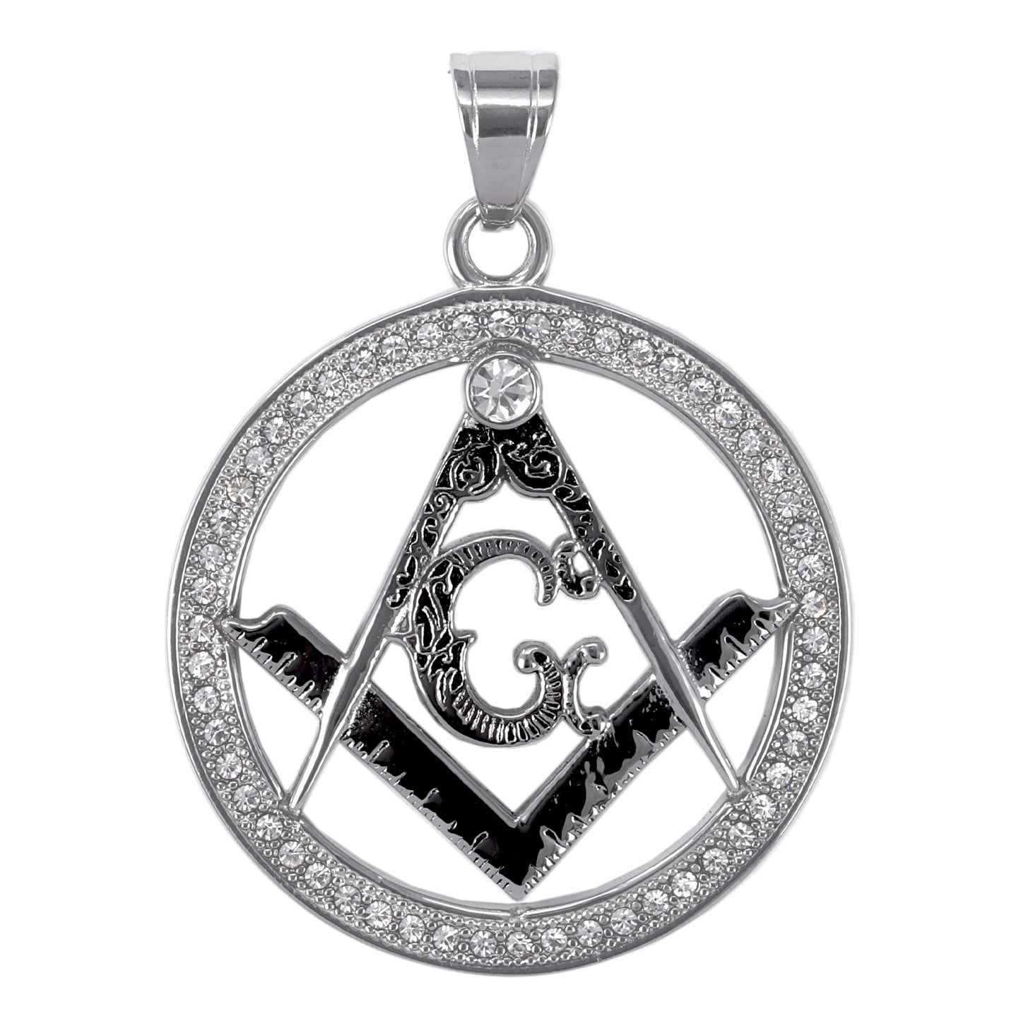 Iced Out Free Mason Pendant - SP-4002**