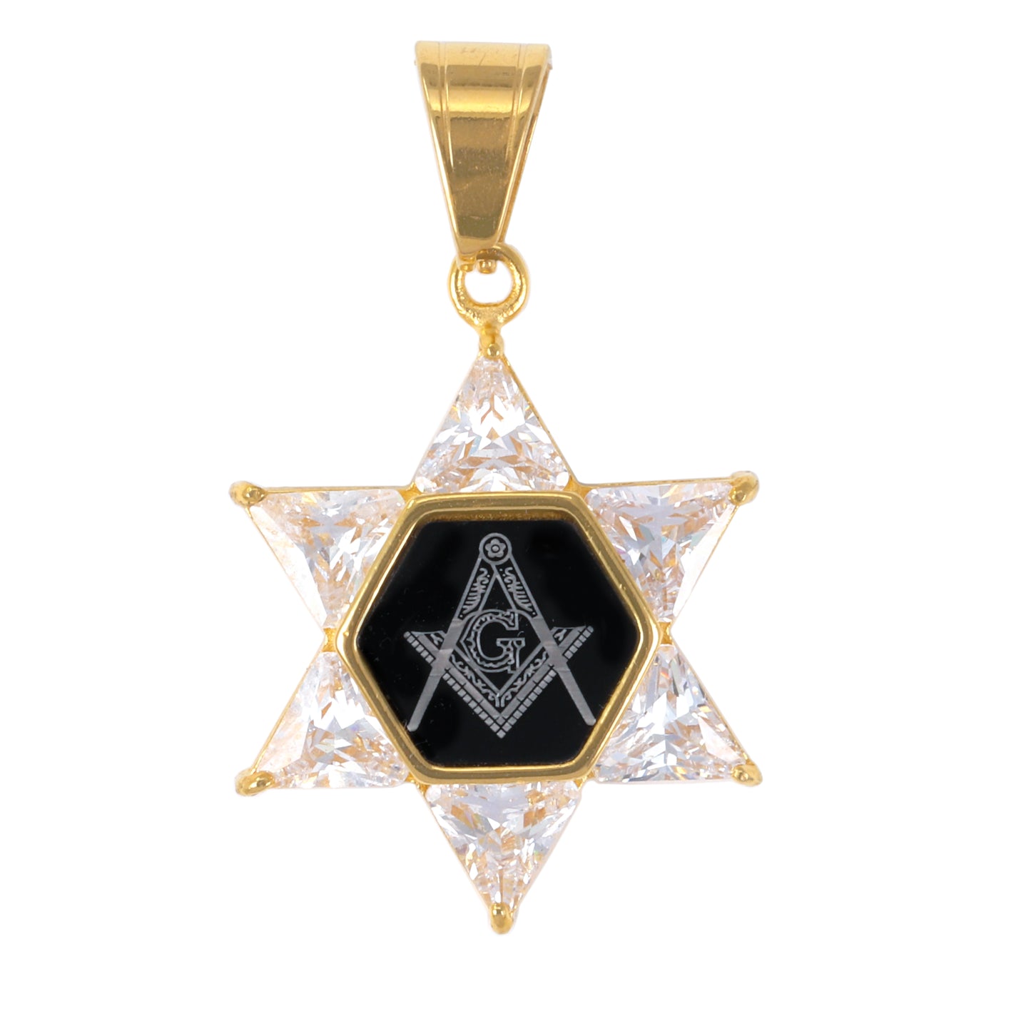 Iced Out Free Mason Pendant - SP-4003