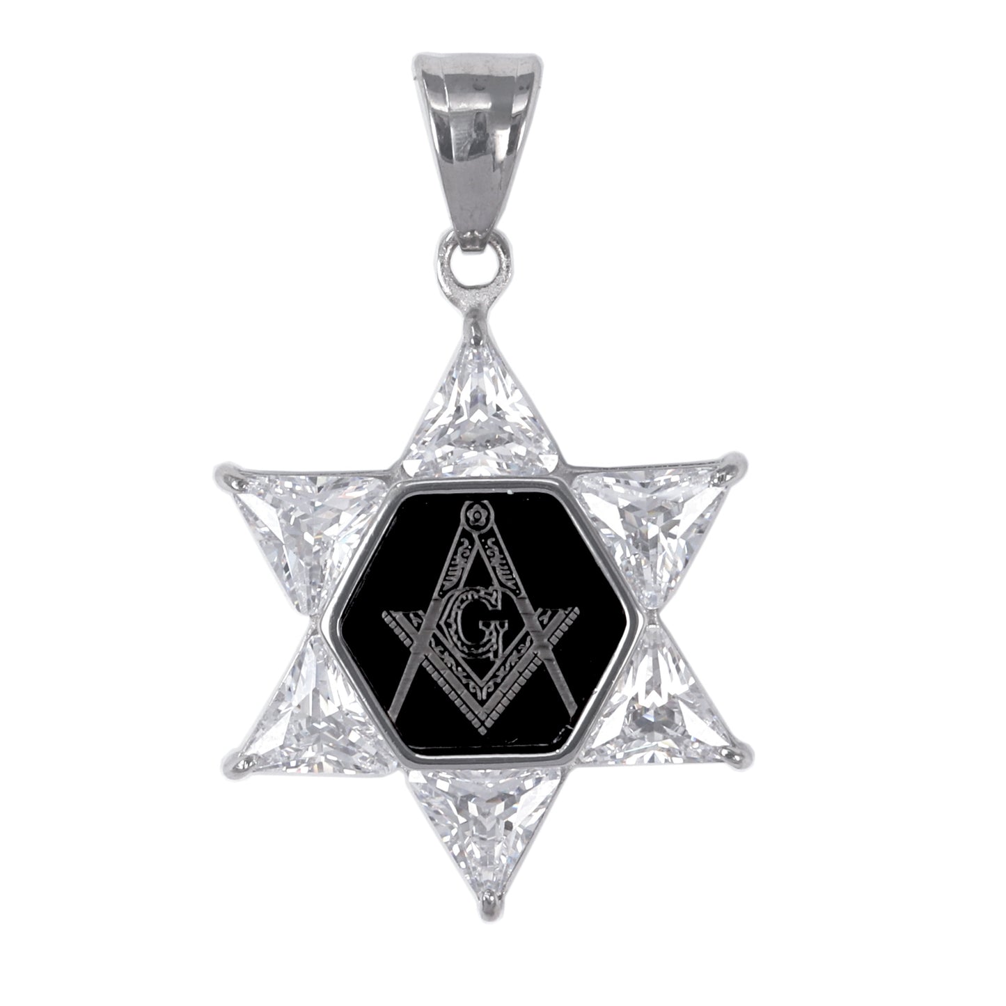 Iced Out Free Mason Pendant - SP-4003