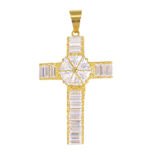 Iced Out Cross Pendant - SP-4006
