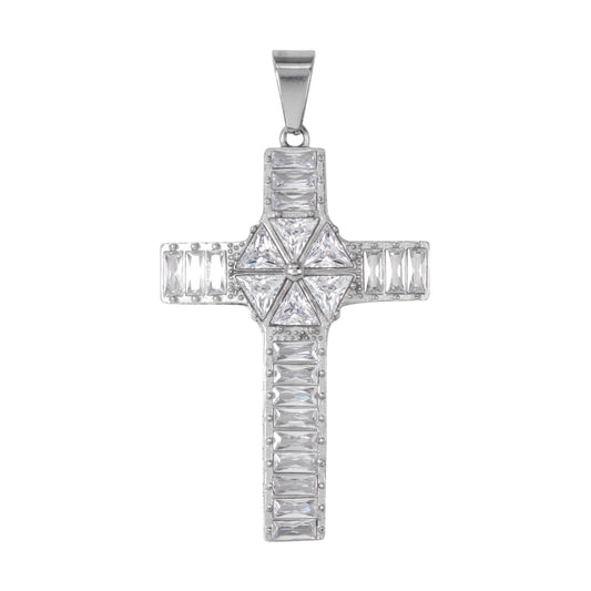 Iced Out Cross Pendant - SP-4006