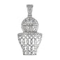 Iced Out Basketball Hoop Pendant - SP-4015