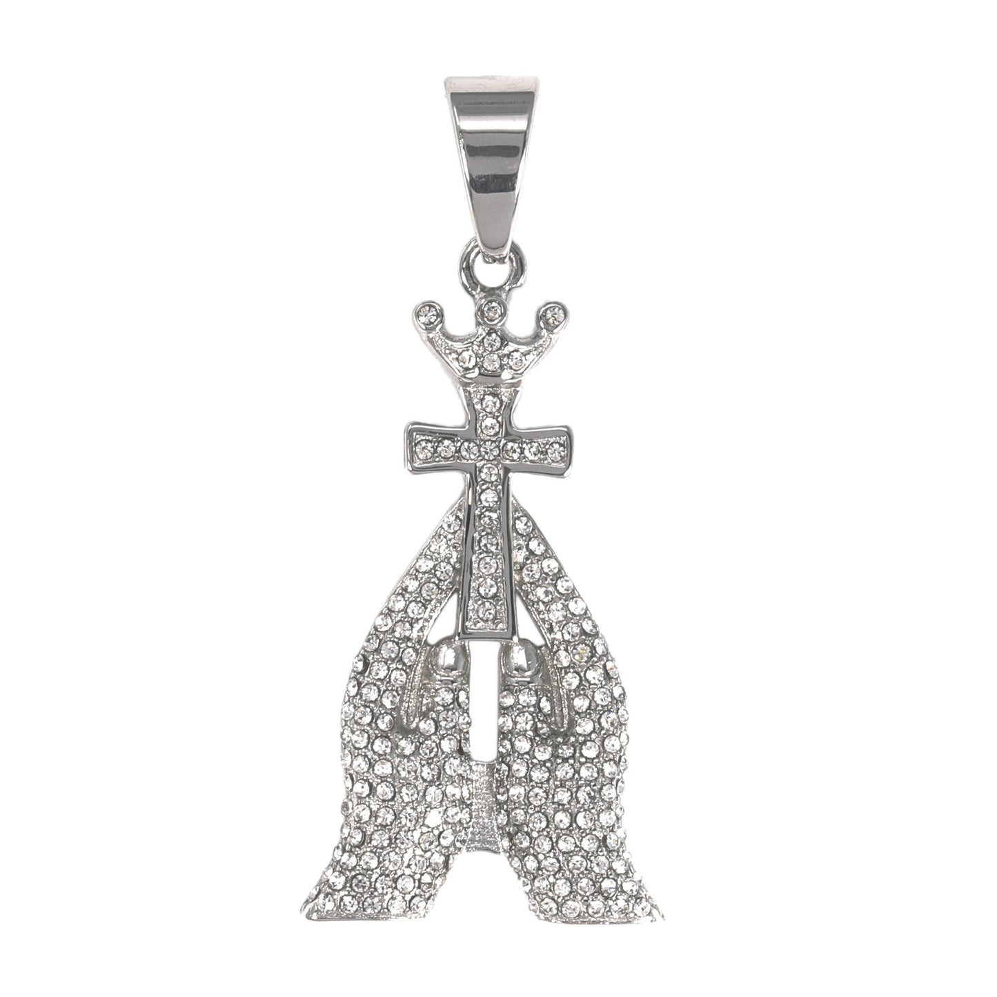 Iced Out Praying Hands Pendant - SP-4020**