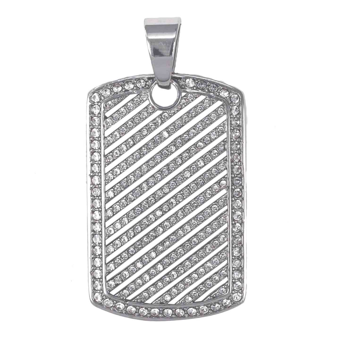 Iced Out Tag Pendant - SP-4021**