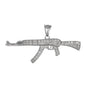 Iced Out Gun Pendant - SP-4022