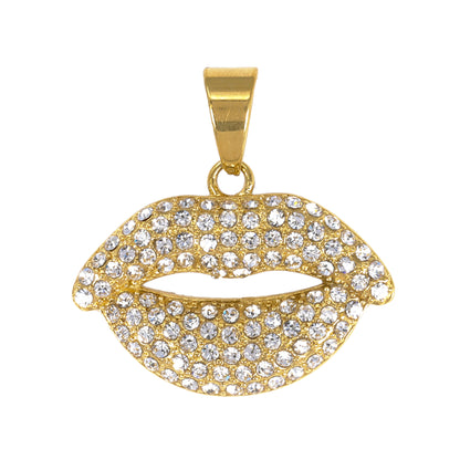 Iced Out Lips Pendant - SP-4027**