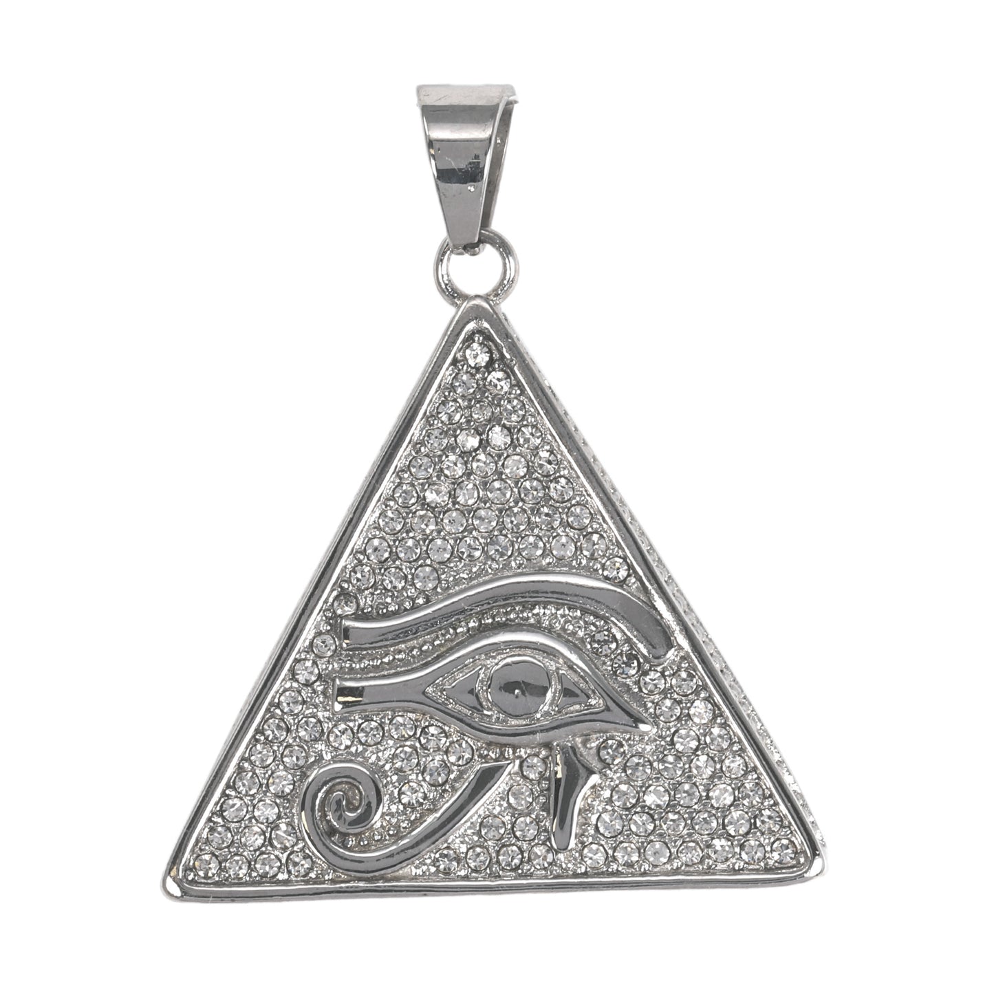 Iced Out Pyramid Eye Pendant - SP-4030**
