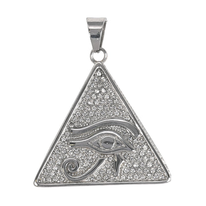 Iced Out Pyramid Eye Pendant - SP-4030**