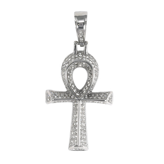 Iced Out Ankh Cross Pendant - SP-4037