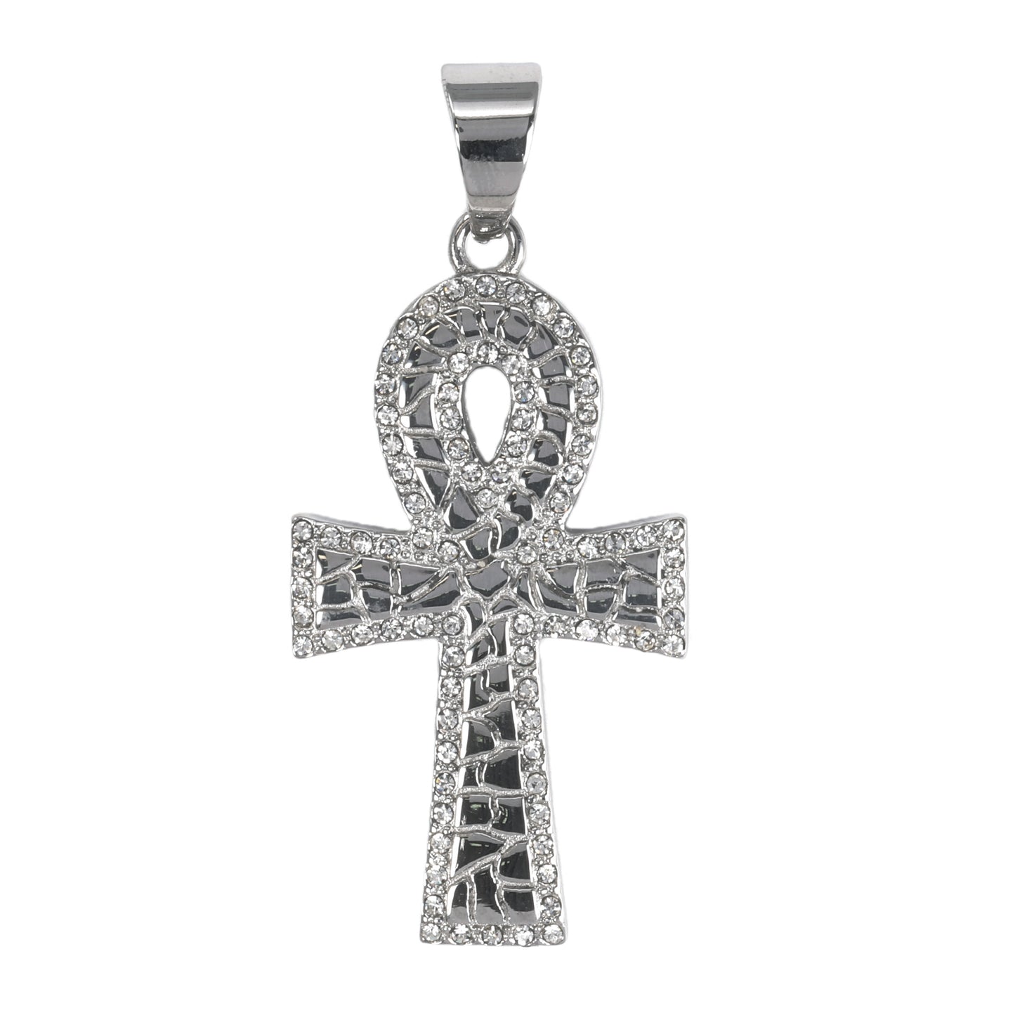 Iced Out Ankh Cross Pendant - SP-4038**