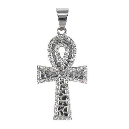 Iced Out Ankh Cross Pendant - SP-4038**