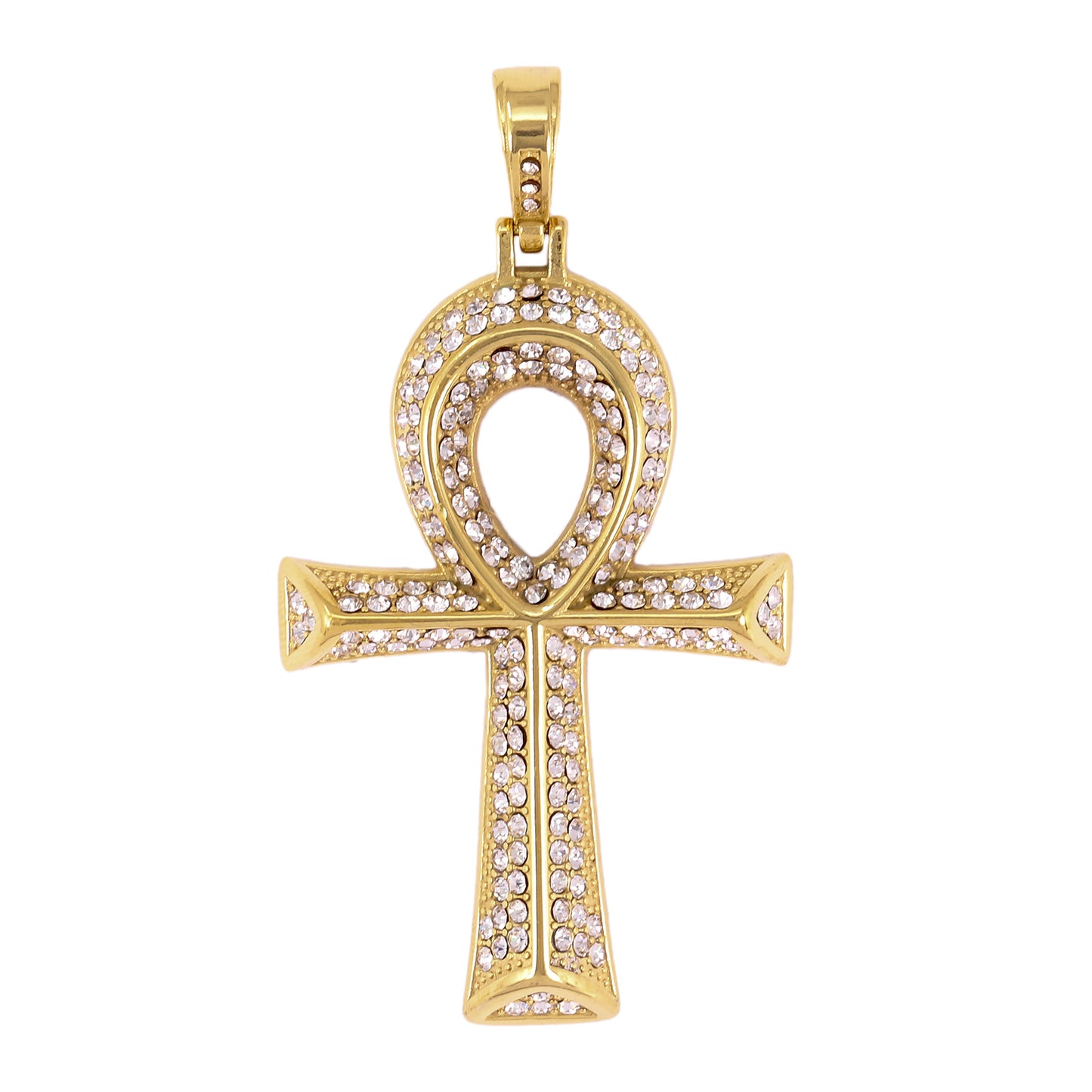 Iced Out Ankh Cross Pendant - SP-4039**