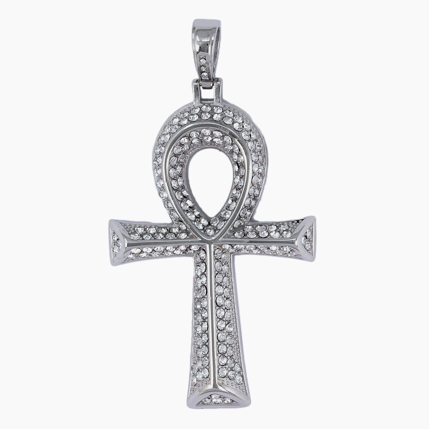 Iced Out Ankh Cross Pendant - SP-4039**