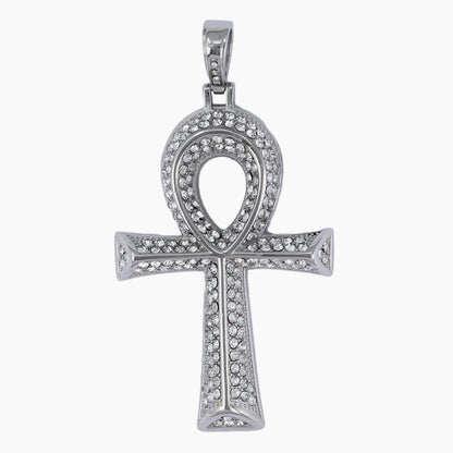 Iced Out Ankh Cross Pendant - SP-4039**