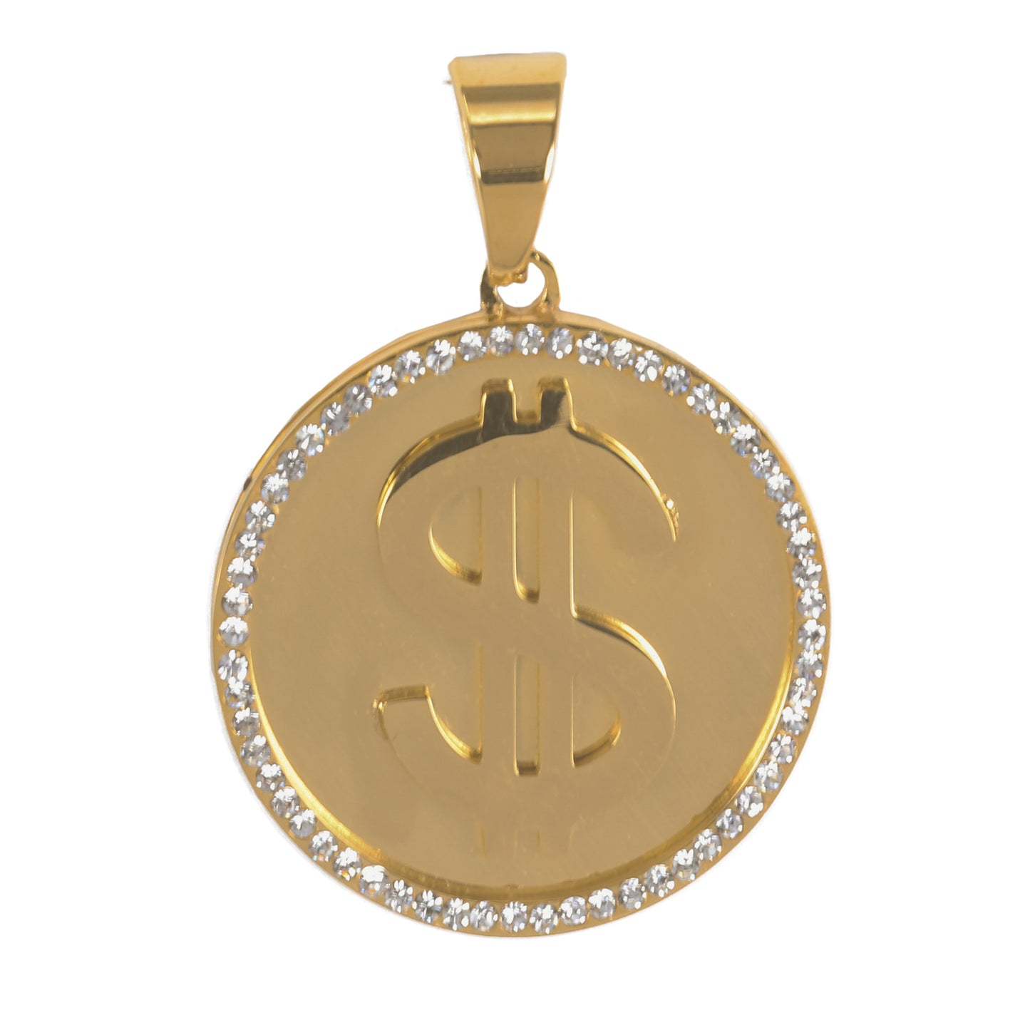 Iced Out Coin Pendant - SP-4047**