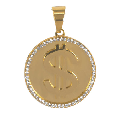 Iced Out Coin Pendant - SP-4047**