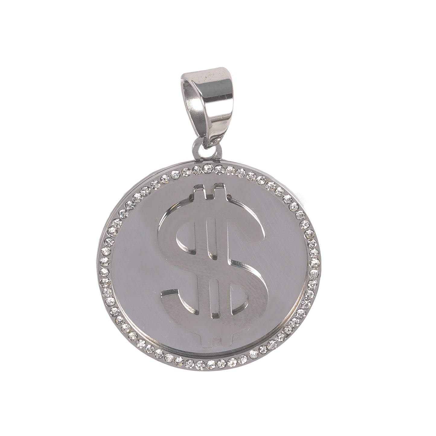 Iced Out Coin Pendant - SP-4047**