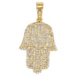 Iced Out Hamsa Pendant - SP-4048**