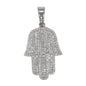 Iced Out Hamsa Pendant - SP-4048**
