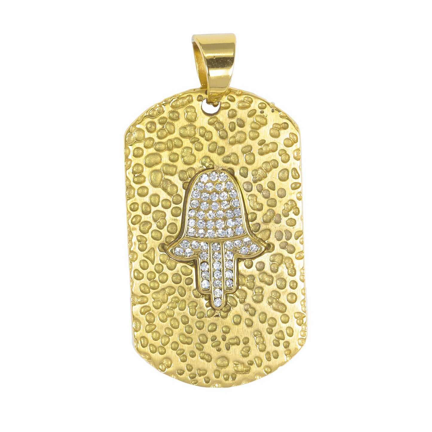 Iced Out Hamsa Pendant - SP-4049**