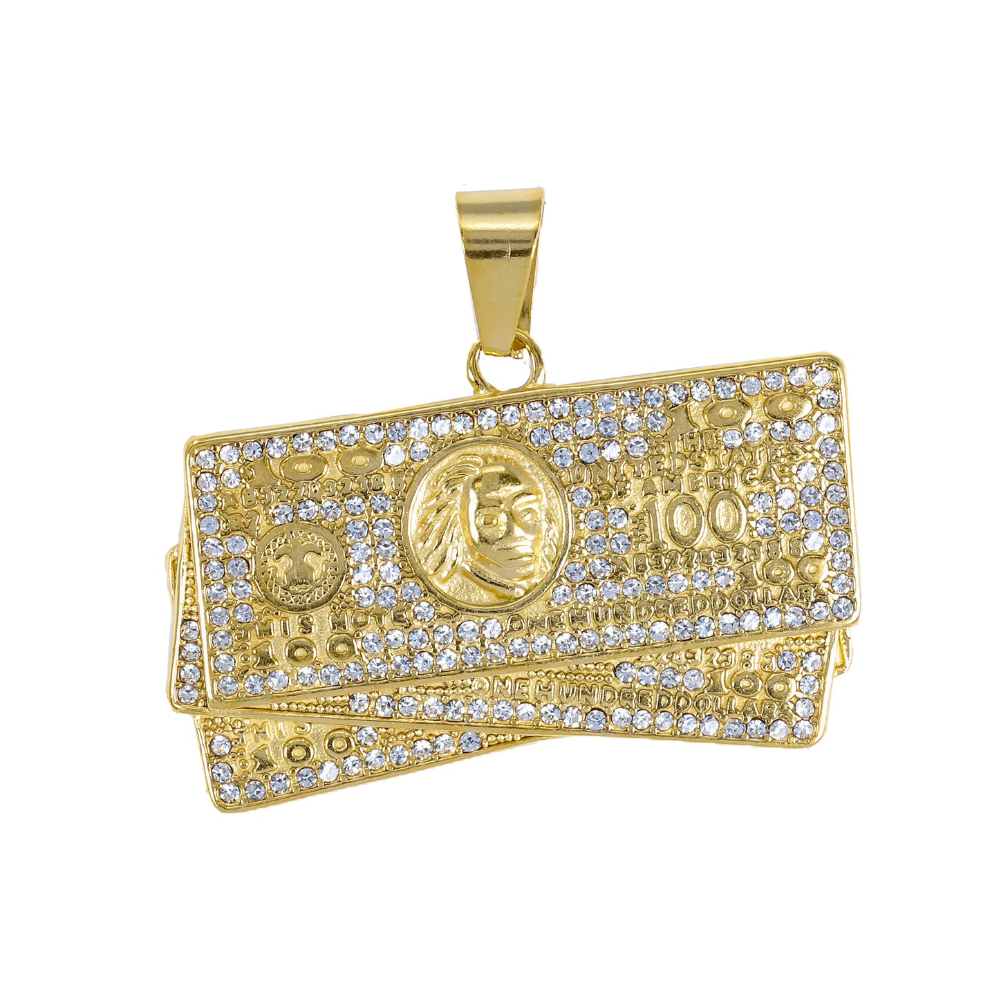 Iced Out Money Pendant - SP-4055**