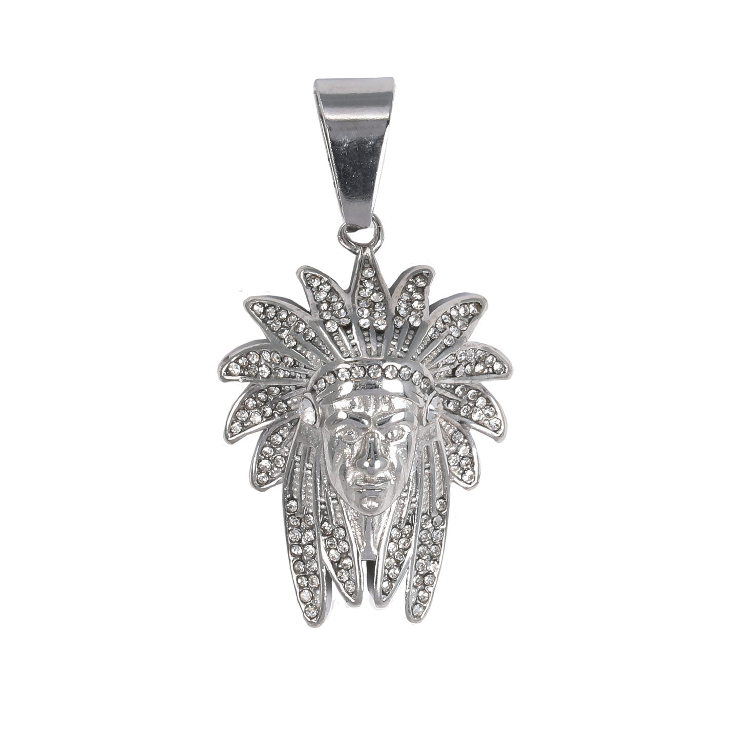 Iced Out Chief Pendant - SP-4056